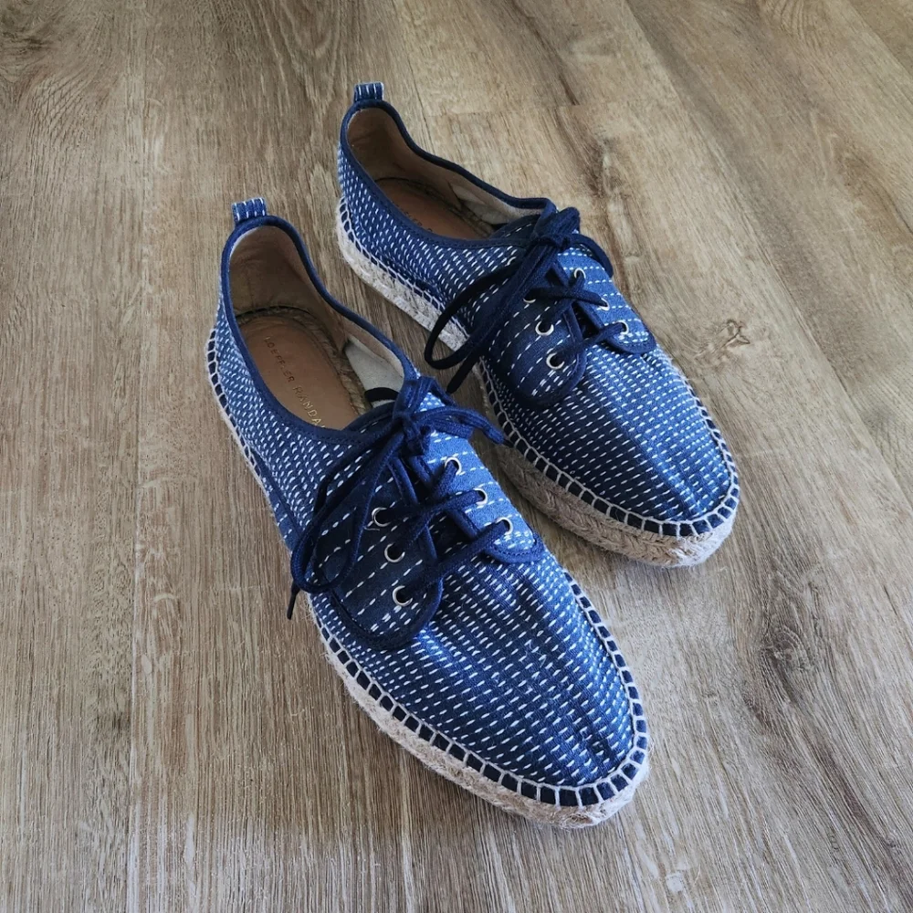 Loeffler Randall Women's Navy Blue Alfie Espadrille Sneakers - Picture 2 of 11